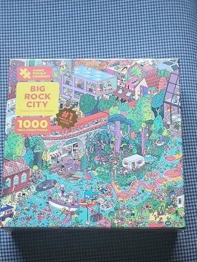 Magic Puzzle Company "Big Rock City" 1000-Piece Colorful Jigsaw Puzzle